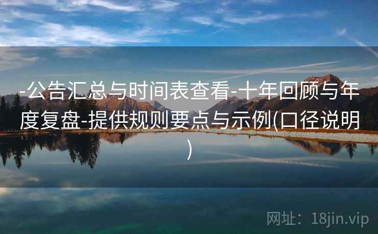 -公告汇总与时间表查看-十年回顾与年度复盘-提供规则要点与示例(口径说明)
