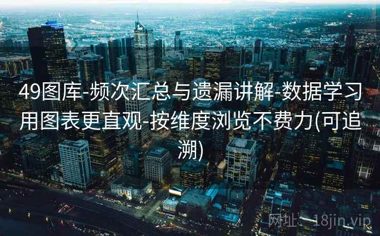 49图库-频次汇总与遗漏讲解-数据学习用图表更直观-按维度浏览不费力(可追溯)